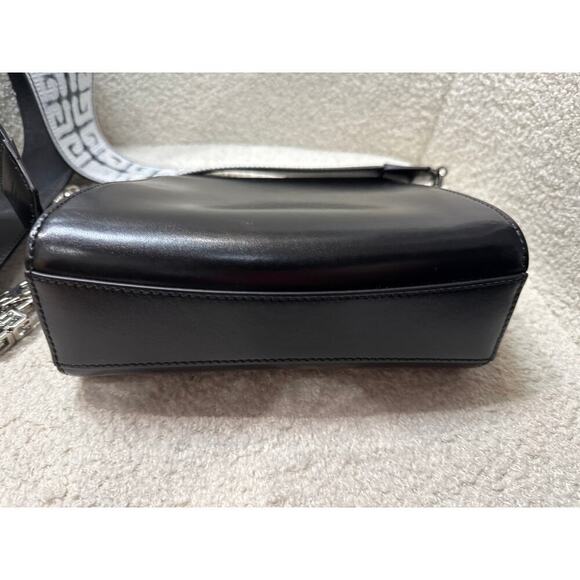 Givenchy Mini Antigona Crossbody Bag Black Leather Silver Hardware Strap - Picture 7 of 8